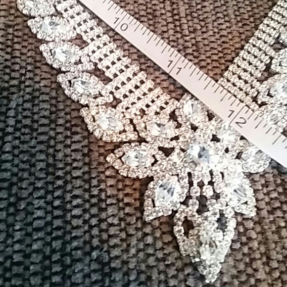 Costumed Diamond Necklace & Earring Set - Picture 6 of 8
